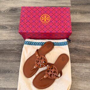Tory Burch Miller Leather Sandals Size 9